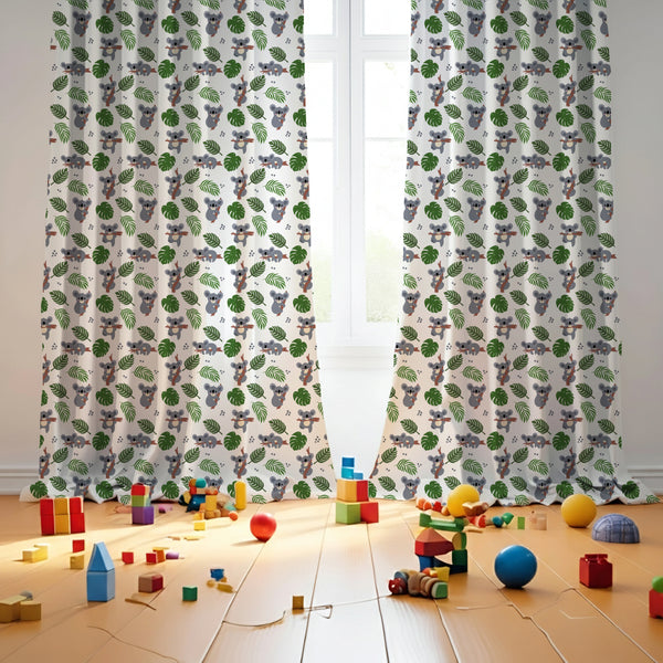 Koala Themed Baby Room Curtain