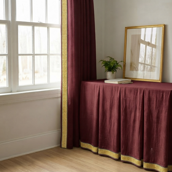 Curtains and table cloth pattern 1