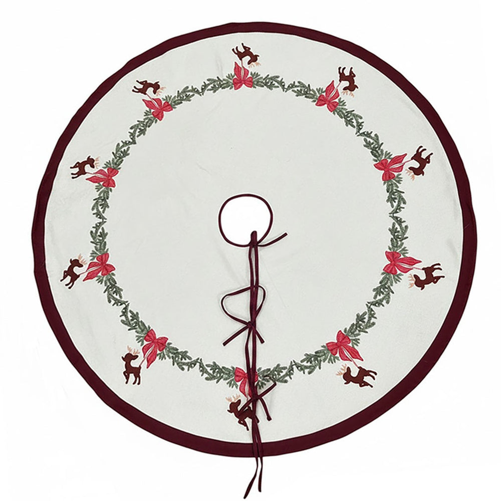 Reindeer Christmas tree skirt