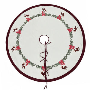 Reindeer Christmas tree skirt