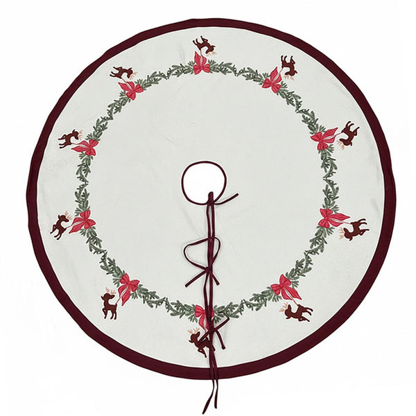 Reindeer Christmas tree skirt
