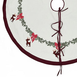 Reindeer Christmas tree skirt