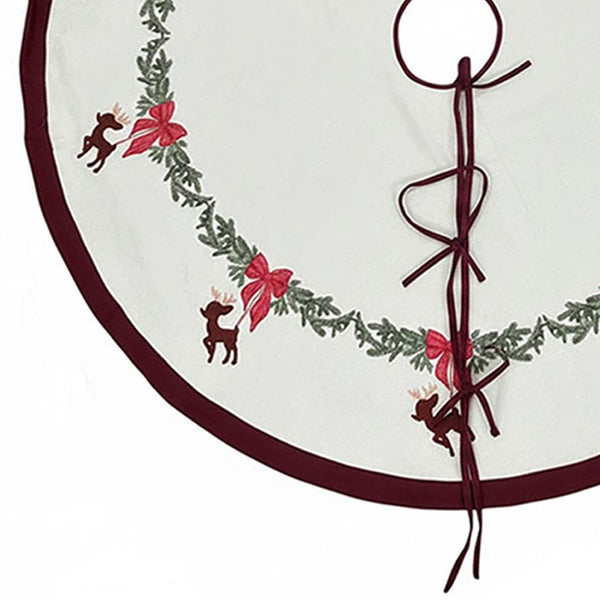 Reindeer Christmas tree skirt