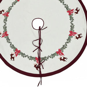 Reindeer Christmas tree skirt