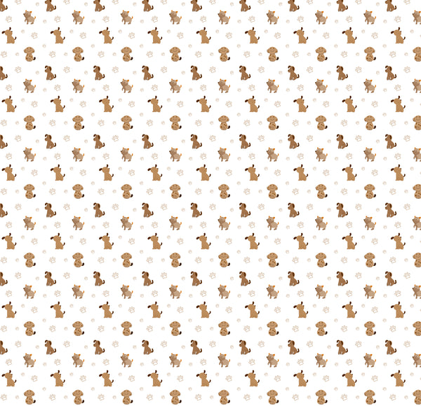 Tiny Tails and Paws Themed Baby Room Curtain