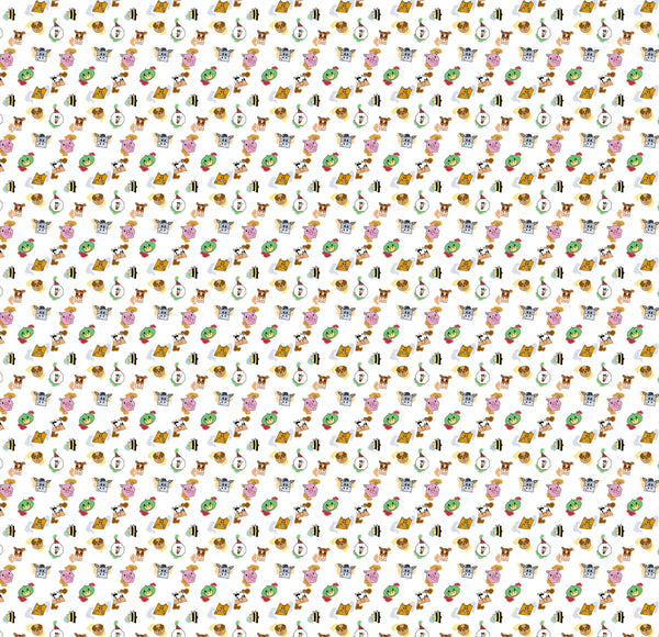 Whimsical Farmyard Themed Baby Room Curtain