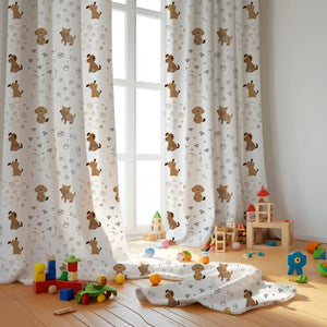Woofy Wonders Themed Baby Room Curtain
