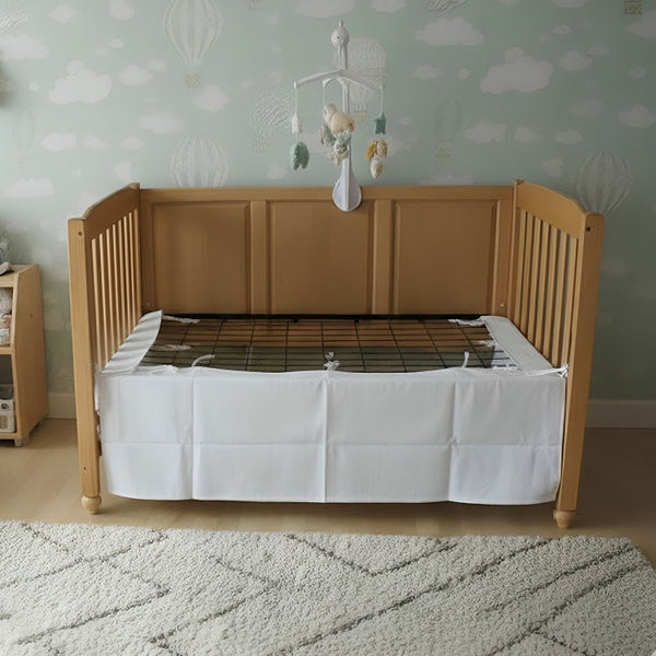 Adjustable Cotton Crib Skirt