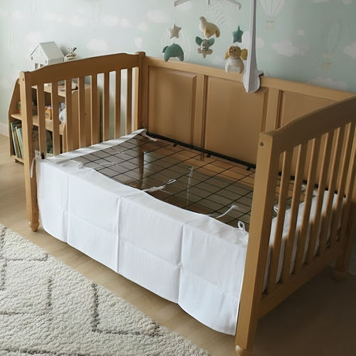 Adjustable Cotton Crib Skirt