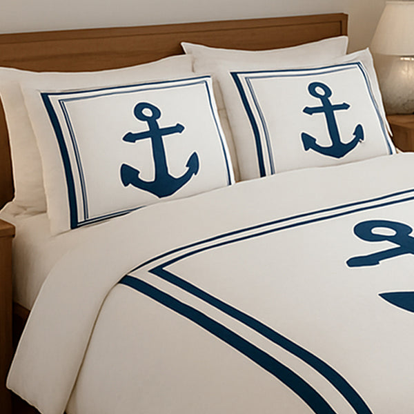 Anchors Away Cotton Duvet Cover Set
