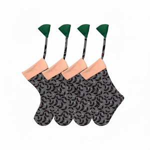 Bat Printed Stockings