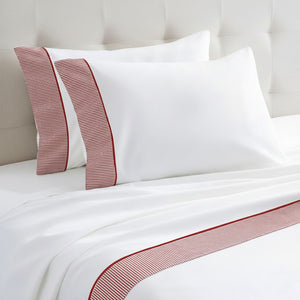 #whiteburgundystripe