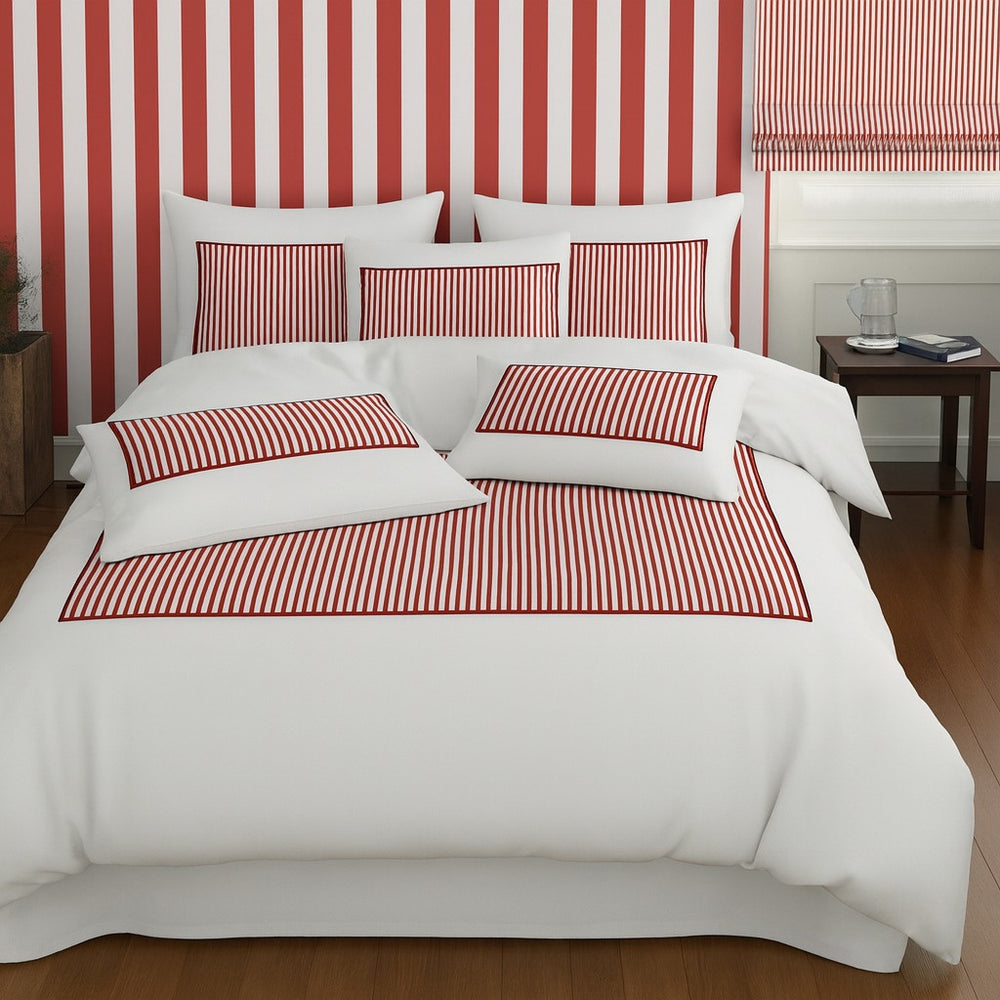 #whiteburgundystripe