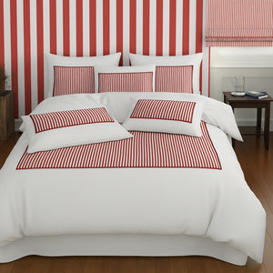 #whiteburgundystripe