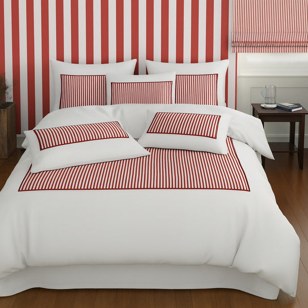 #whiteburgundystripe