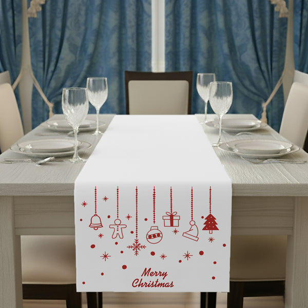 Christmas Ornaments Table Runner