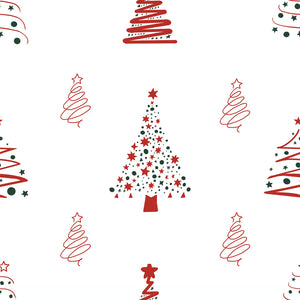 Christmas Tree & Star Pattern Table Runner