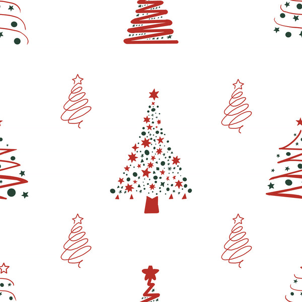 Christmas Tree & Star Pattern Table Runner