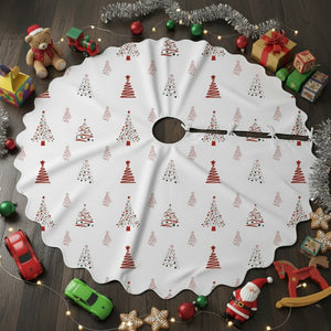 Christmas Tree & Star Pattern Tree Skirt