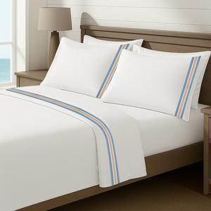 Contrast Border Frame Cotton Pillowcases (Set Of 2)