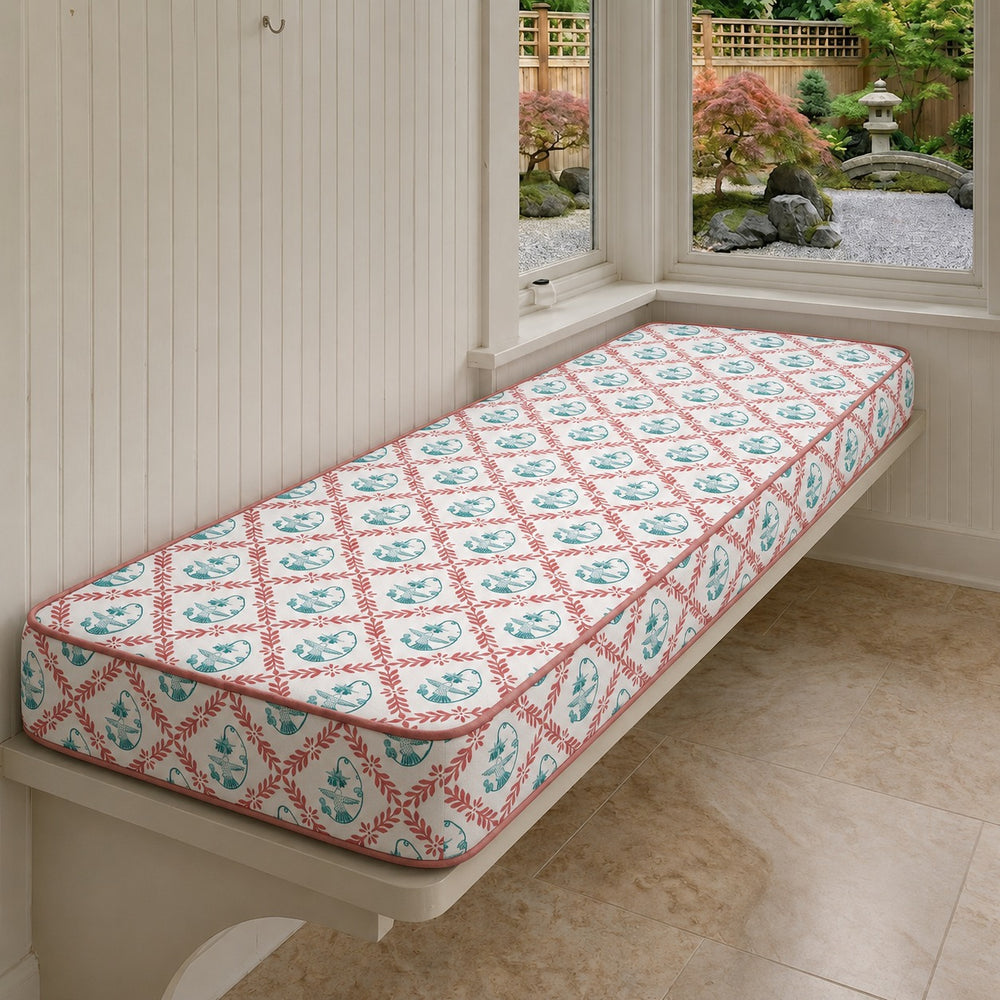Kensington Bird Custom Bench Cushion - Water Resistance