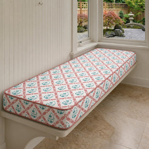 Kensington Bird Custom Bench Cushion - Water Resistance
