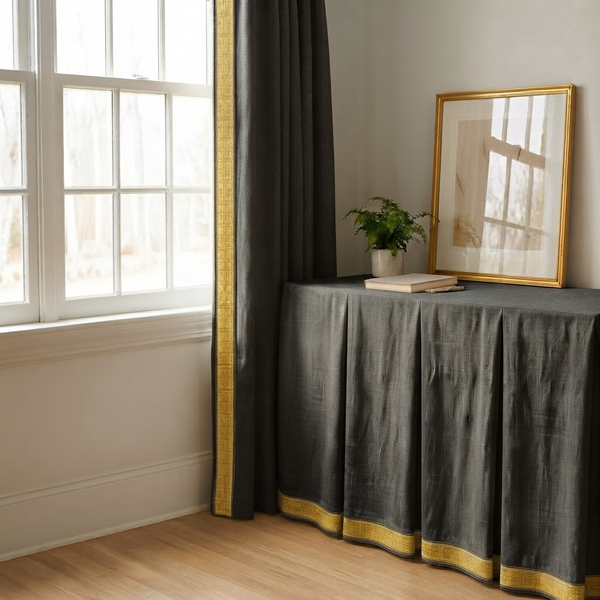 Curtains and table cloth pattern 1