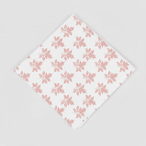Delicate Leaf Pattern Printed Napkin (Set of 4)