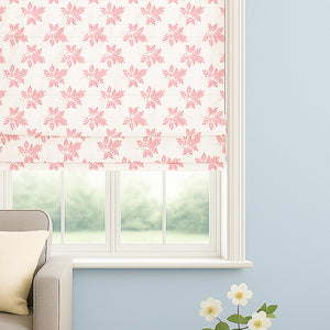 Delicate Leaf Seamless Pattern Roman Shade