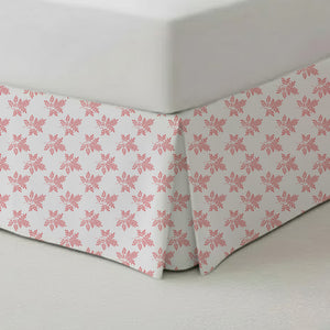 Delicate Leaf Seamless Pattern Tailored Bed Skirt