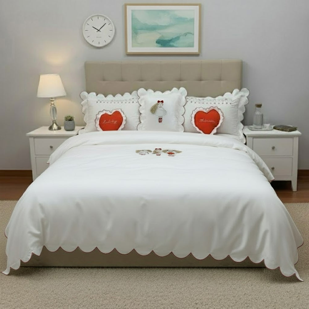 Doll Embroidered Duvet Cover Set