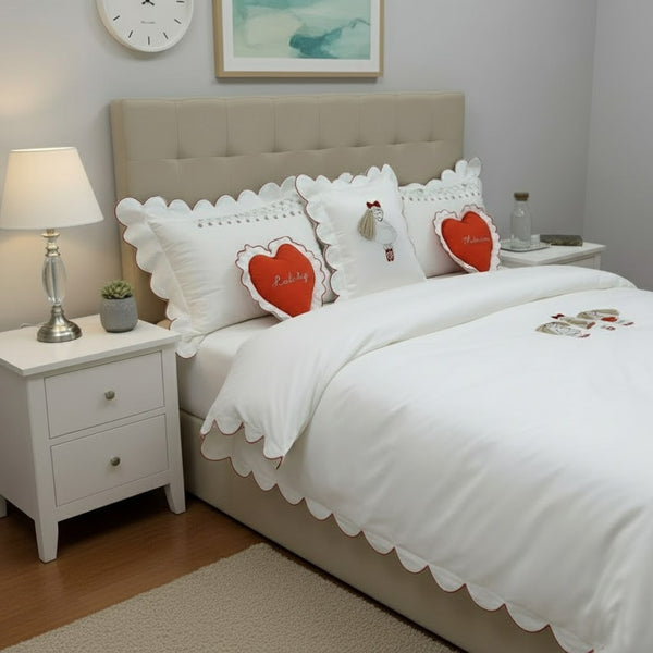 Doll Embroidered Duvet Cover Set