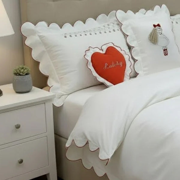 Doll Embroidered Duvet Cover Set