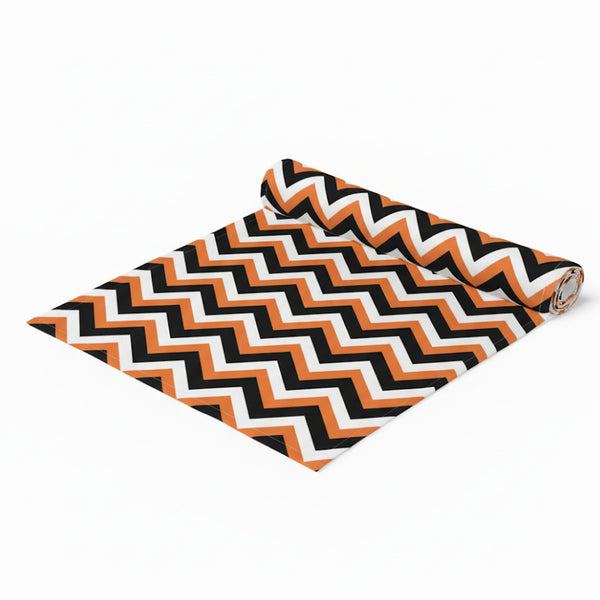 Halloween Zigzag Seamless Pattern Table Runner