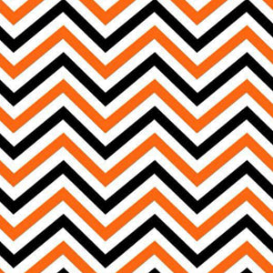 Halloween Zigzag Seamless Pattern Table Runner