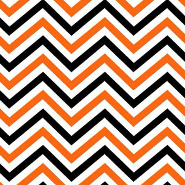 Halloween Zigzag Seamless Pattern Table Runner