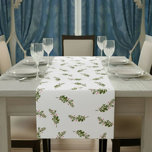 Leaf & Berry Pattern Table Runner
