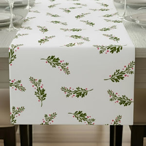Leaf & Berry Pattern Table Runner