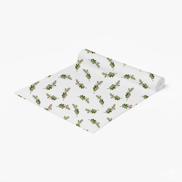 Leaf & Berry Pattern Table Runner