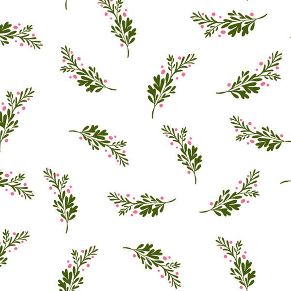 Leaf & Berry Pattern Christmas Tree Skirt