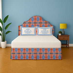 Symmetric Butterfly Watercolor Bed Skirt