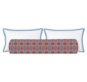 Symmetric Butterfly Watercolor Bolster Pillow Cover