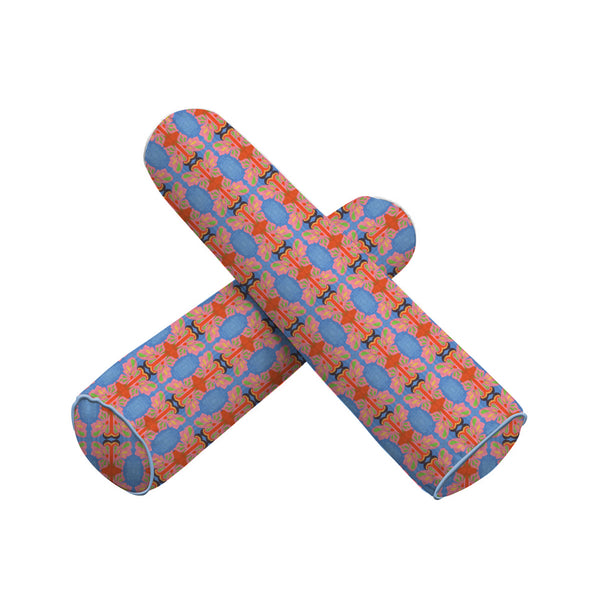 Symmetric Butterfly Watercolor Bolster Pillow Cover