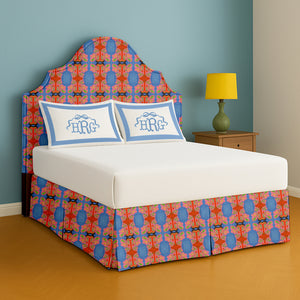 Symmetric Butterfly Watercolor Bed Skirt