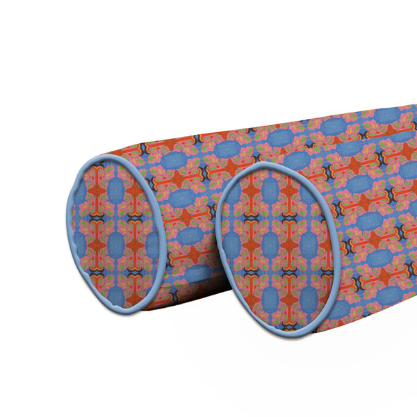 Symmetric Butterfly Watercolor Bolster Pillow Cover