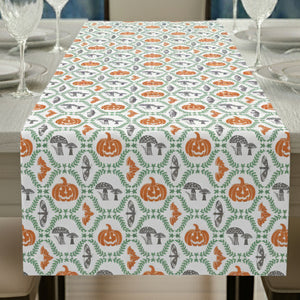 Pumpkin Printed Table Runner For Halloween