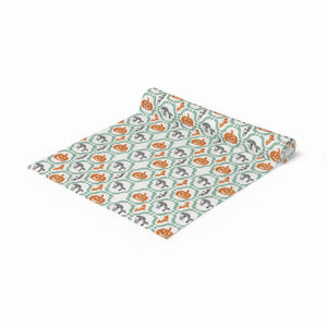 Pumpkin Printed Table Runner For Halloween