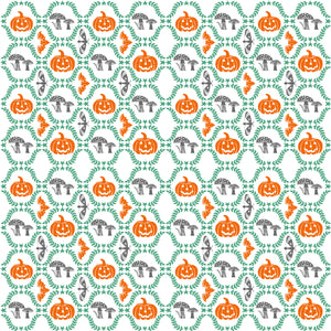 Pumpkin Printed Table Runner For Halloween
