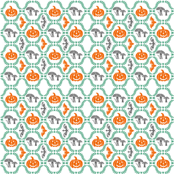Pumpkin Printed Table Runner For Halloween