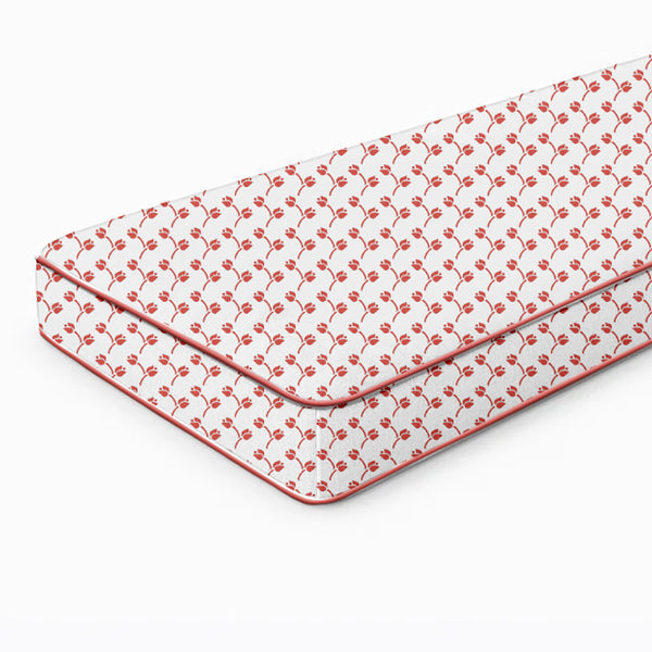 Red Tulip Bench Cushion